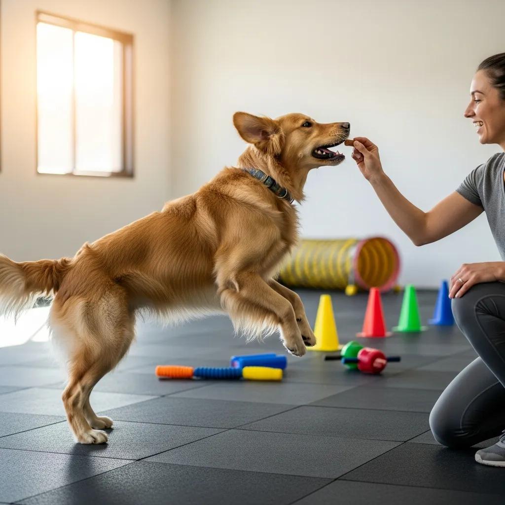 dog receiving a treat during positive reinforcement training with an engaged owner 01a5c498 9a16 43a9 be36 1f9f69e7b942 1
