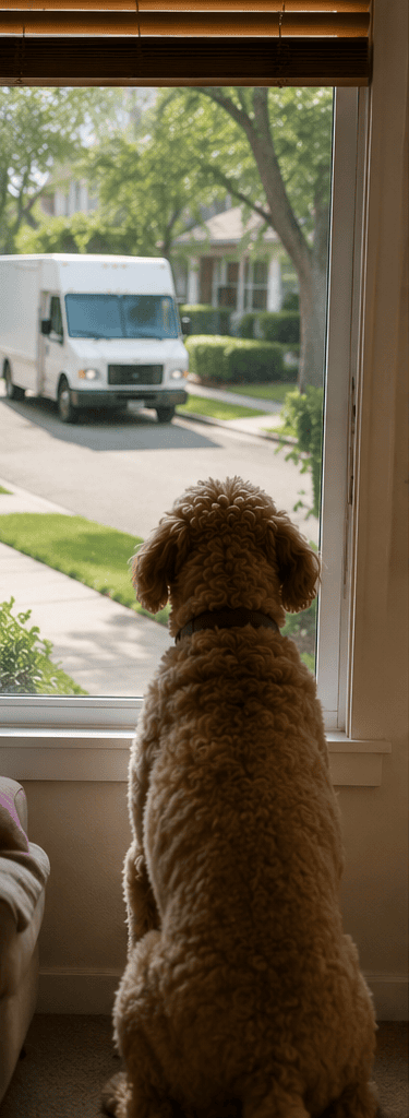 What happens immediately before the barking starts What happens immediately before the barking starts